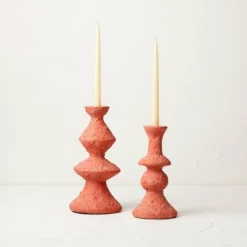 Tall Clay Taper Candle Holder Red - Opalhouse™ Designed With Jungalow™ -Opalhouse GUEST 030eda6c 85df 45b9 bbc4 07bae42656d4