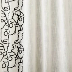 2pk Light Filtering In This Together Embroidered Window Curtain Panels Ivory - Opalhouse™ Designed With Jungalow™ -Opalhouse GUEST 0622d083 592a 4c43 b5d5 bc4bc7bf336d