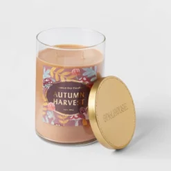 21.5oz Lidded Glass Jar 2-Wick Autumn Harvest Candle - Opalhouse™ -Opalhouse GUEST 0a0a68a0 9a5b 4161 a788 a9f1dbd78a66