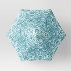 7.5'x7.5' Decorative Trim Scalloped Outdoor Market Umbrella Blue - Opalhouse™ Designed With Jungalow™ 9 7.5'x7.5' Decorative Trim Scalloped Outdoor Market Umbrella Blue - Opalhouse™ Designed With Jungalow™ -Opalhouse GUEST 3480178a 70b9 4096 bef0 b5fe8b7a355b