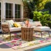 Latigo Patio Sectional Gray/Brown/Linen - Opalhouse™ -Opalhouse GUEST 5f1b3acd 56c3 494a 801e 7ca47010173d