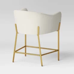Gladden Barrel Counter Height Stool Cream Boucle/Brass - Opalhouse™ Designed With Jungalow™ -Opalhouse GUEST 8908b10e 6619 4cc9 8d47 52bf3116fe16
