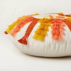 Fringed And Embroidered Sun Round Throw Pillow Gold - Opalhouse™ Designed With Jungalow™ -Opalhouse GUEST b2ce7bf5 c169 4876 a588 4c474e01e5d3