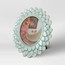 4" X 4" Stoneware Frame With Transparent Crackle Glaze Green - Opalhouse™ -Opalhouse GUEST fb5e4a70 70b0 4827 b939 c8e8eb3fd6f3